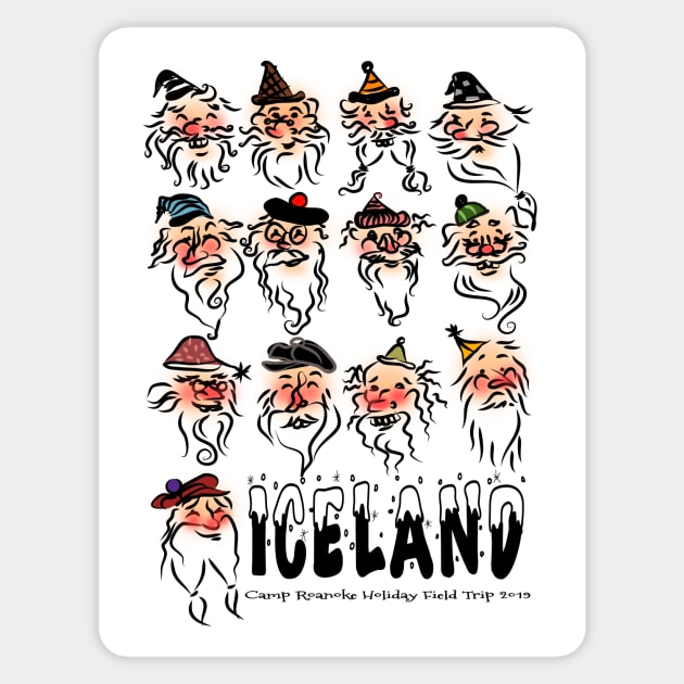 Yule Lads Iceland Souvenir Sticker by Scary Stories from Camp Roanoke